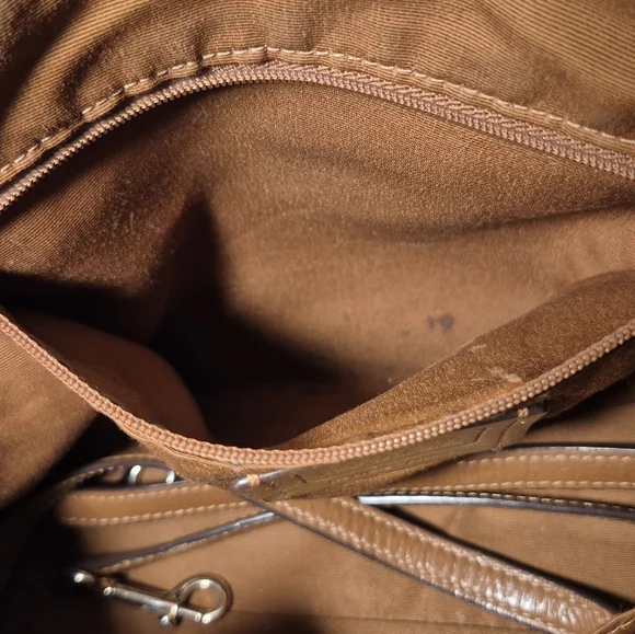 Coach Brown Pebbled Leather Kelsey Shoulder Bag - Picture 11 of 16